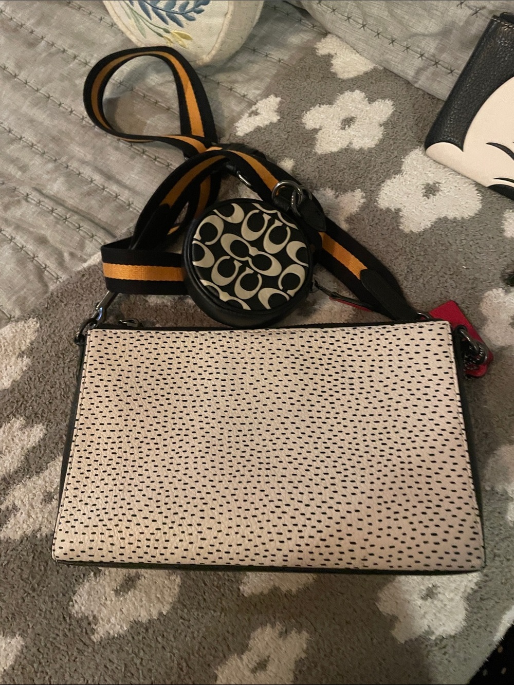 Coach Black and White Mickey Crossbody Trio - Picture 2 of 16